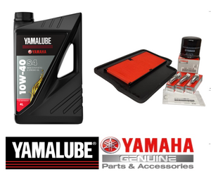 Genuine Yamaha Service Kit For MT-09 & SP 2021-23, & XSR900/GP + Tracer 9/GT 2021-24 - Yamalube Semi-Synthetic Oil/Oil & Air Filters/Plugs/Washer