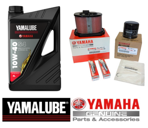 Genuine Yamaha Service Kit For MT-07, Tracer 700, Tracer 7, XSR700, & TENERE 700 - Yamalube Fully-Synthetic Oil/Oil & Air Filters/Plugs/Washer