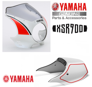Genuine Yamaha XSR900 Mini Fairing Kit + Seat Cowl Kit - Red & White