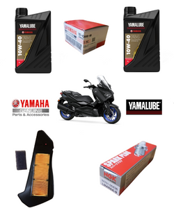 Genuine OEM Yamaha XMAX 300 2017 Onwards Service Parts Kit - Oil/Oil Filter/Air Filter/Spark Plug