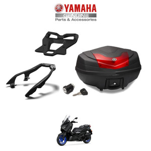 Genuine Yamaha XMAX 125/Tech Max/300 (2023 Onwards) 50l Top Box Luggage Kit Incl. Lock Set (Fitted)
