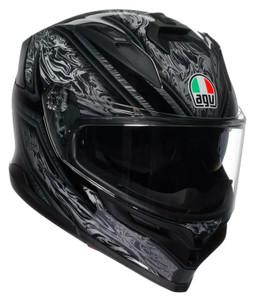 AGV K7 Motorcycle Helmet - Damascus Black/Silver