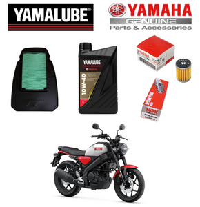 Genuine Yamaha Yamalube Fully-Synthetic Oil & Service Parts Kit For XSR125 2021 Onwards - Oil/Filters/Spark Plug