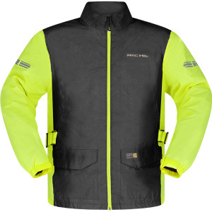 Richa Monsoon Water-Proof Jacket - Black/Fluo