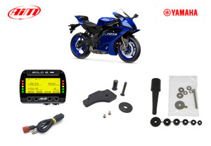 AiM Solo2 DL v2 GPS Motorcycle Lap Timer - Yamaha R9 Kit