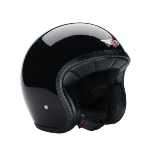 Davida Speedster Open-Face Motorcycle Helmet V4 - Black