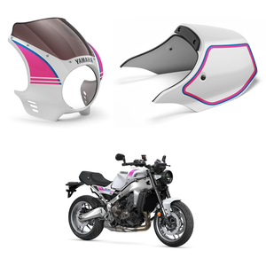 Genuine Yamaha XSR900 2027 Onwards Mini Fairing Kit + Seat Cowl Kit - White/Pink/Blue