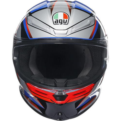 AGV K6S Slashcut Motorcycle Helmet Full Face Blue/Red/Silver/Black