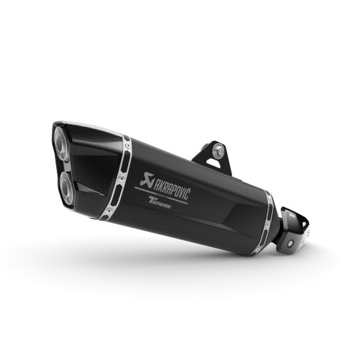 Akrapovic Slip-On Titanium Exhaust For Yamaha Tenere 700 & Rally 2025 Onwards - Black 907983312200