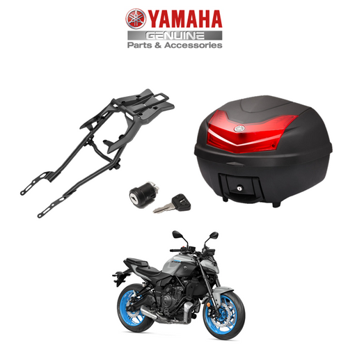 Genuine Yamaha MT-07 2025 Onwards 39l Top Box Luggage Kit Incl. Lock Set (Fitted)