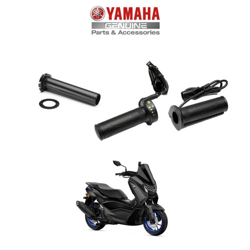 Genuine Yamaha Motorcycle Heated Grips -inc. throttle tube for NMAX 2021 onwards