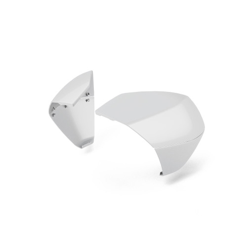 Genuine Yamaha 34L & 45L Top Case Box Plate Set - White (ASA White)