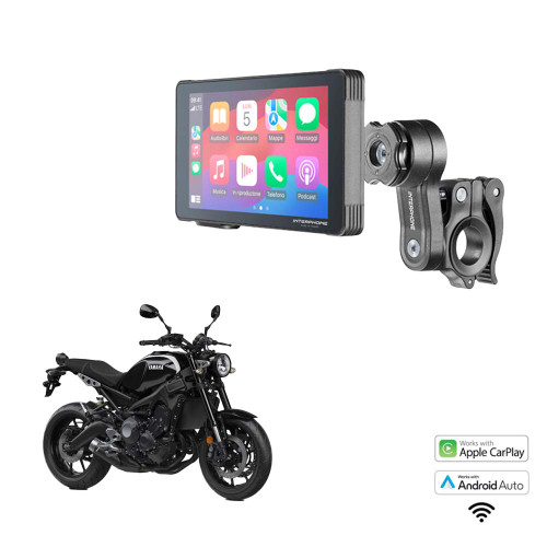 2016-2021 Yamaha XSR 900 Interphone Sync 55 Apple CarPlay & Android Auto Display