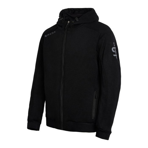Spada Blade Zip AA CE Motorcycle Hoodie - Black