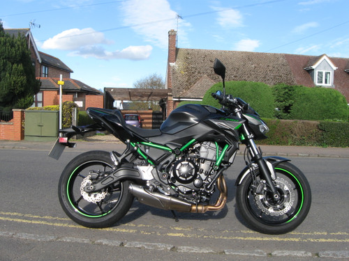 Kawasaki ER650 SPFAN.  Just 1493 miles and very clean. 