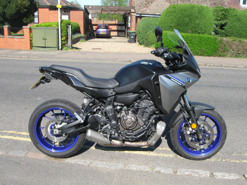 Yamaha Tracer 700. Only 3107 miles showing!