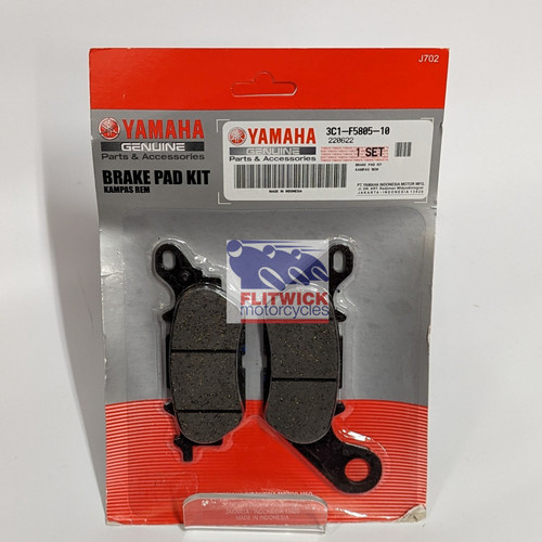Genuine Yamaha XSR-125 2021 Onwards Front Brake Pad Pair Set - 3C1-F5805-10-00