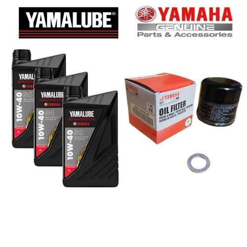 Yamalube Semi-Synthetic 3l Oil Service Kit - Yamaha MT 07, XSR700, Tracer 700/7/GT, YZF-R7