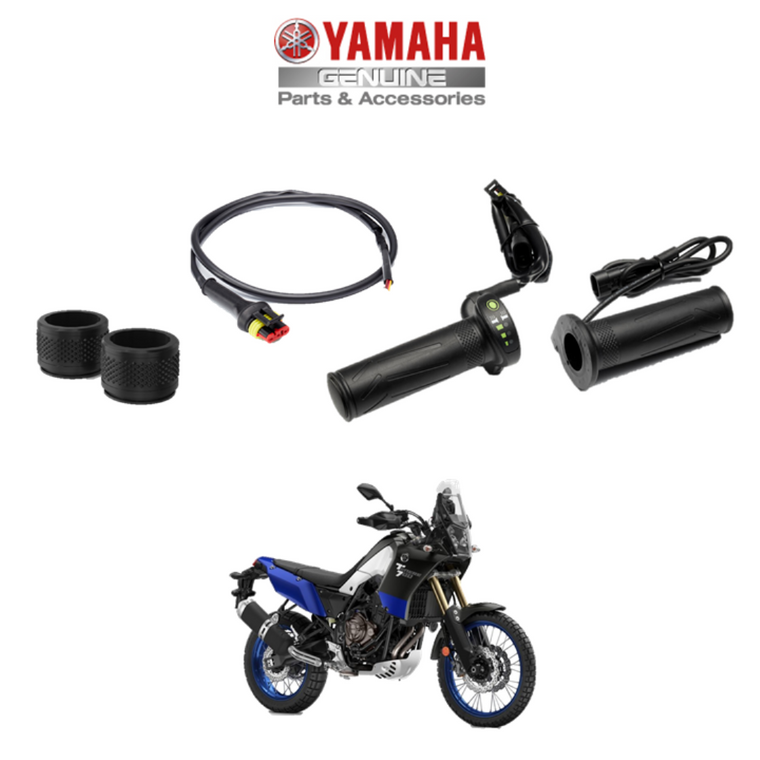 Genuine Yamaha Motorcycle Heated Grips -inc. connector cable for Tenere 700