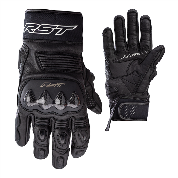 RST Freestyle 2 Leather CE Motorcycle Glove - Black