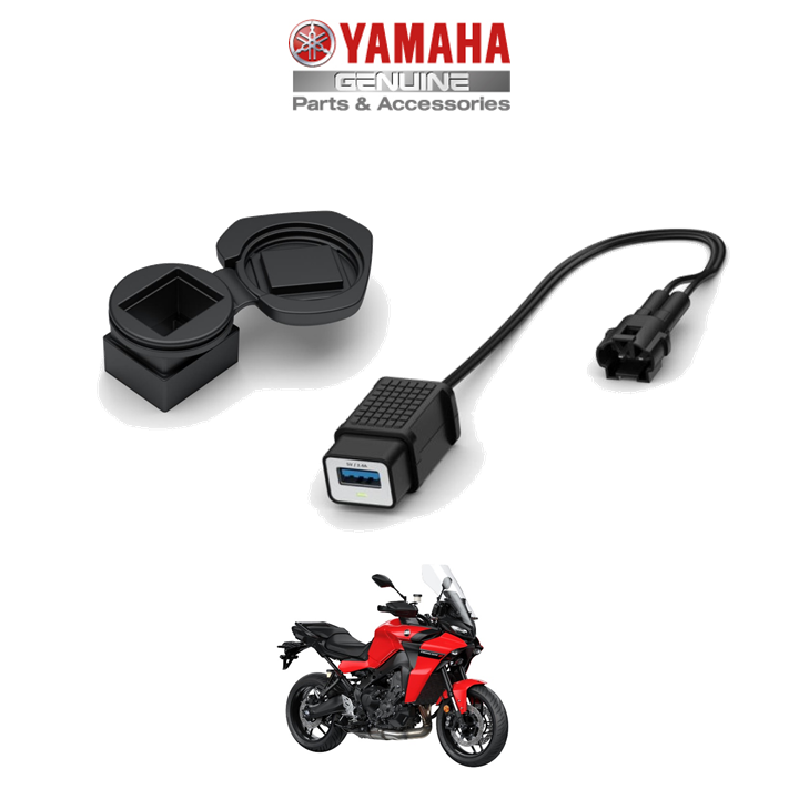 Genuine Yamaha USB Plug Outlet & Mount for Tracer 9 & GT 2021-24