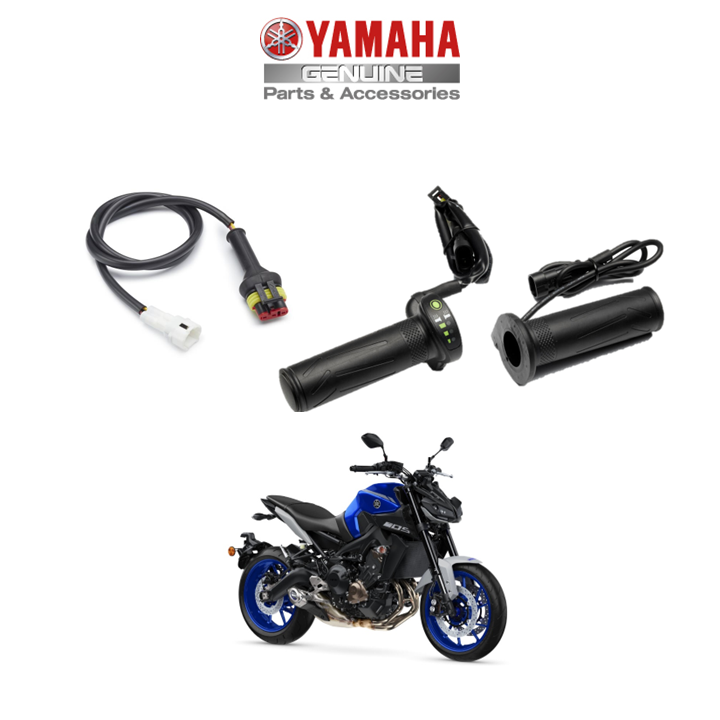 Genuine Yamaha Motorcycle Heated Grips -inc. connector cable for MT-09 2017-20