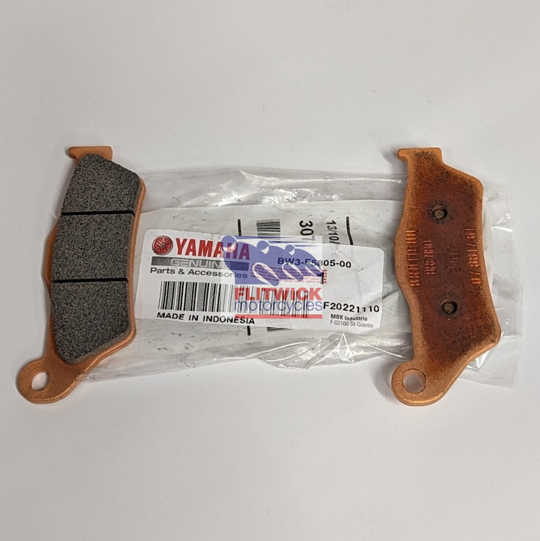 Genuine Tenere 700 & World Raid Front Brake Pad Pair Set - BW3-F5805-00