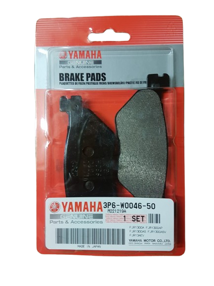 Genuine Yamaha OEM FJR1300 All Years Rear Brake Pad Pair Set - 3P6-W0046-50