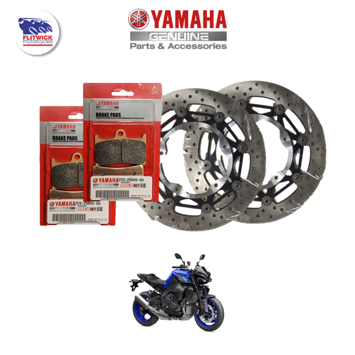 Genuine Yamaha Front Brake Discs & Pads Set - MT-10 *Not SP