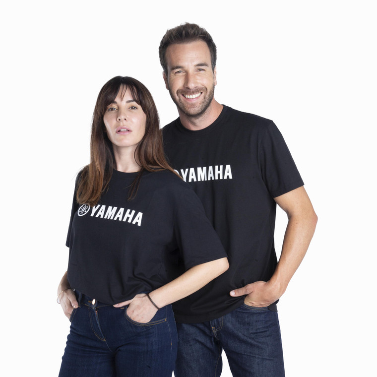 Genuine Yamaha 2024 Paddock Blue Unisex Cant Short-Sleeve T-Shirt - Black