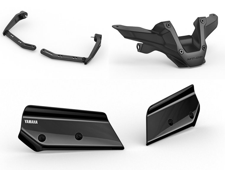 Genuine Yamaha MT-09 2024 Onwards Knuckle Deflector Full Kit