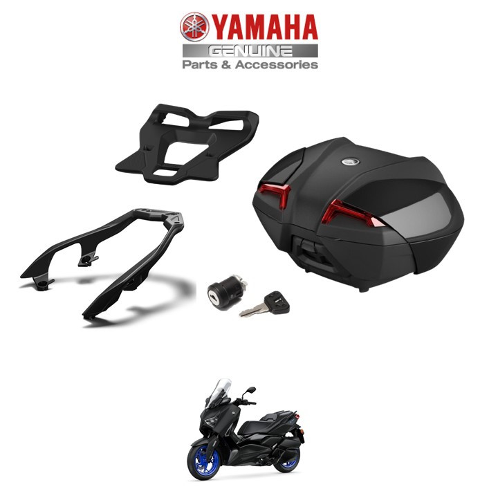 Genuine Yamaha XMAX 125/Tech Max/300 (2023 Onwards) 45l Top Box Luggage Incl. Lock Set (Fitted) *Colour Choice*