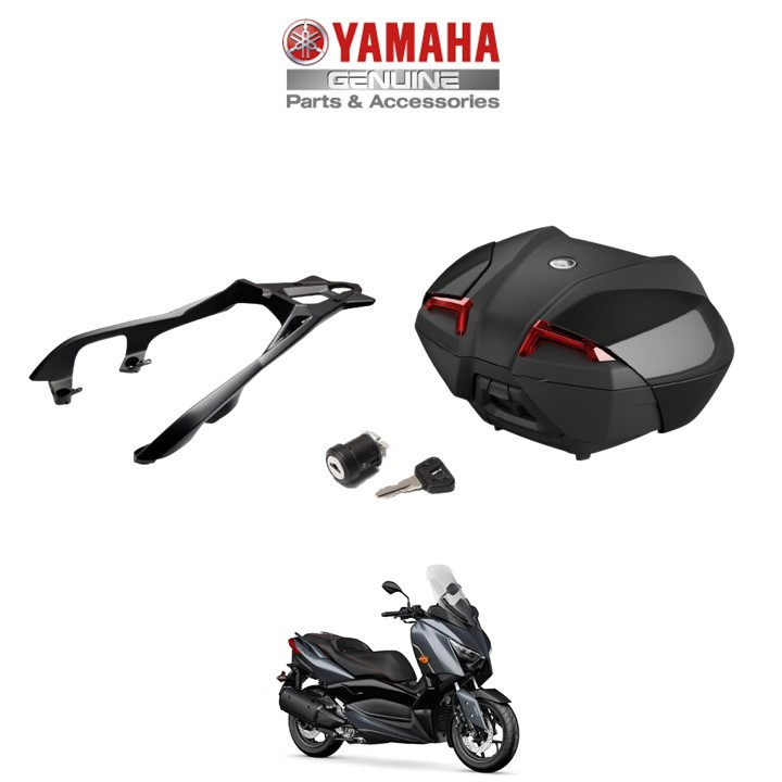 Genuine Yamaha XMAX 2018-22 45l Top Box Luggage Incl. Lock Set (Fitted) *Colour Choice* 
