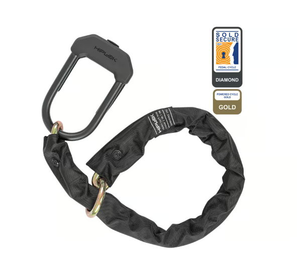Hiplok DXXL Anti Angle-Grinder Motorcycle Chain & D-Lock - Sold Secure Diamond