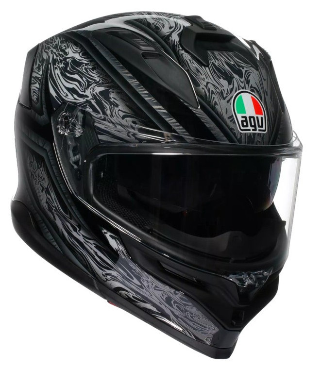 AGV K7 Motorcycle Helmet - Damascus Black/Silver