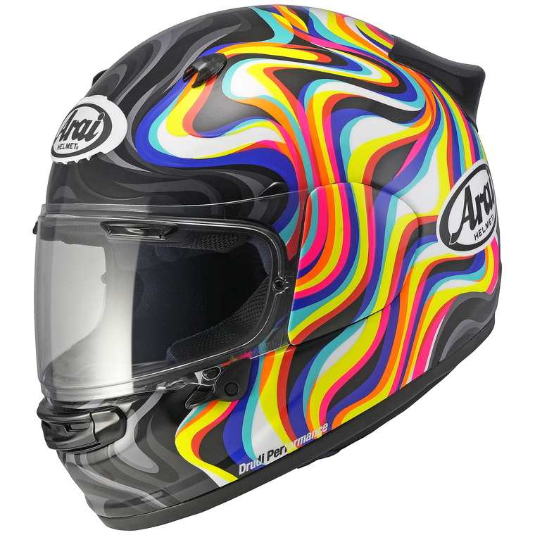 Arai Quantic Motorcycle Helmet - Swirl White