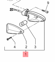 Genuine OEM Yamaha Tenere XT660Z/XT660ZA 2010-15 Front Left Indicator 11D-H3310-10-00