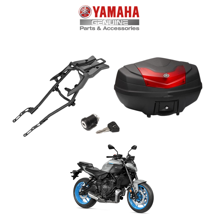 Genuine Yamaha MT-07 2025 Onwards 39l Top Box Luggage Kit Incl. Lock Set (Fitted)
