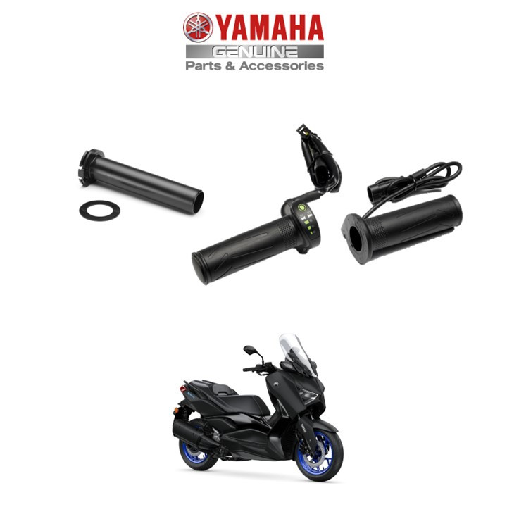 Genuine Yamaha Motorcycle Heated Grips -inc. throttle tube for XMAX 125/300/400