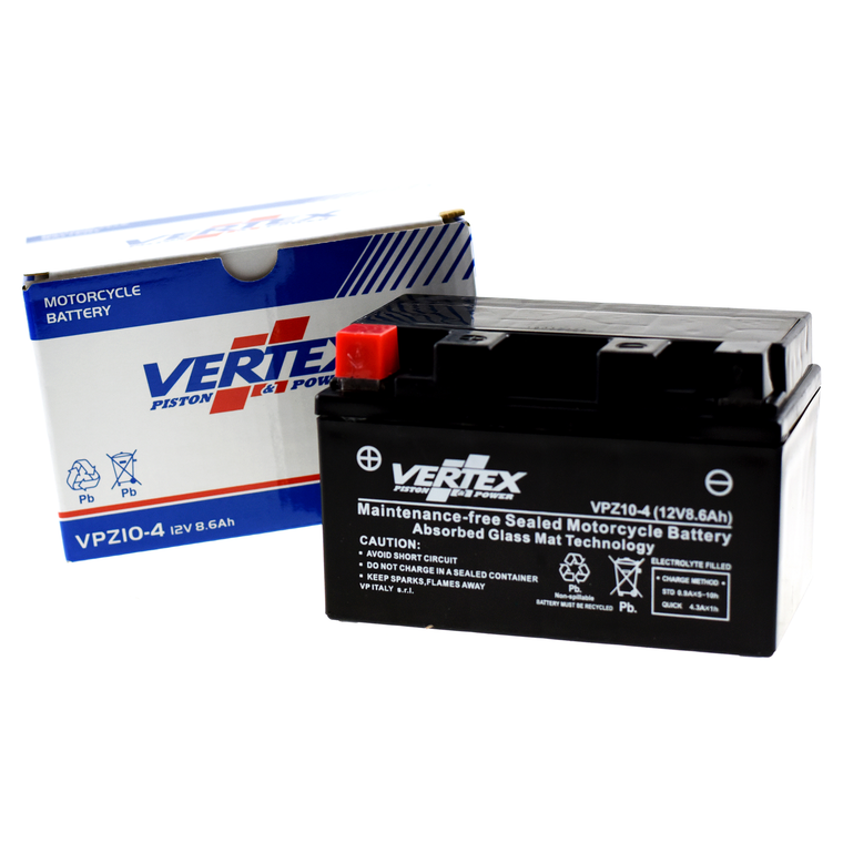 Vertex VPZ10-4 (YTZ10S) Battery - Pre-Filled & Charged