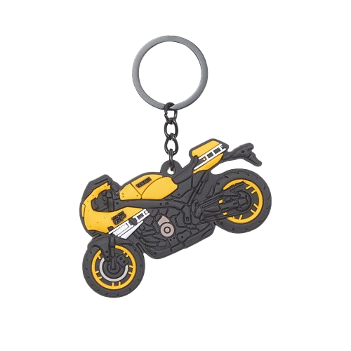 Genuine Yamaha XSR900GP Yellow & Black Keyring