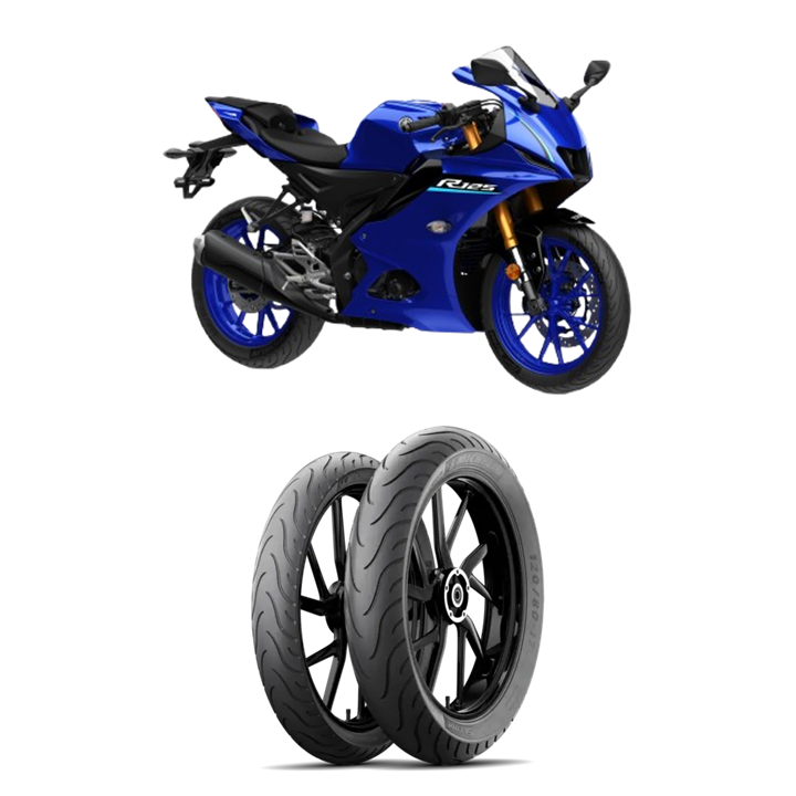Yamaha YZF-R125 (2014 Onwards) OEM Tyres Michelin Pilot Street - Front/Rear/Pair Deals