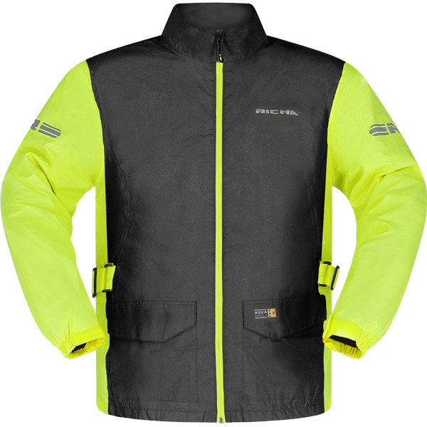 Richa Monsoon Water-Proof Jacket - Black/Fluo