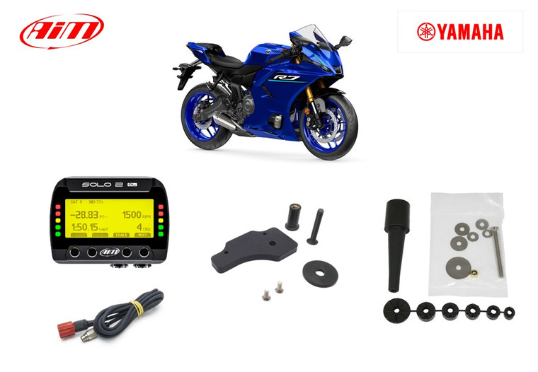 AiM Solo2 DL v2 GPS Motorcycle Lap Timer - Yamaha R7 Kit for Sale