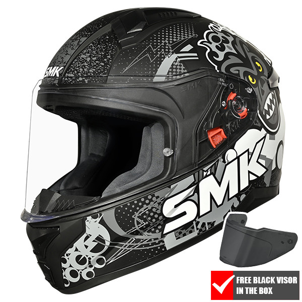 SMK Bionic Youth Chimpz Kids/Children's Motorcycle Helmet