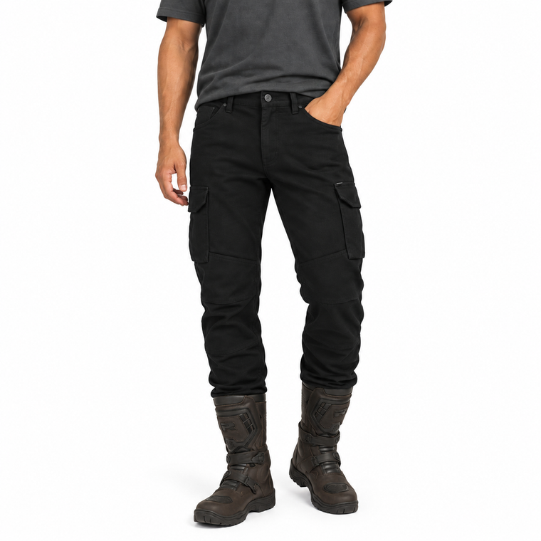 Richa Apache 2 D3O AA Armoured Cargo Motorcycle Trousers - Black