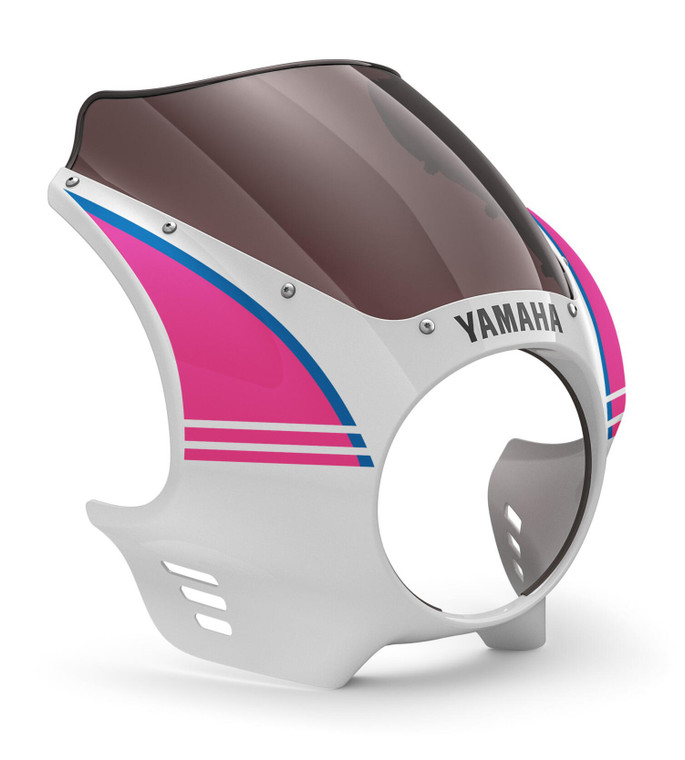 Genuine Yamaha XSR900 2027 Onwards Mini Fairing Kit - White/Pink/Blue BEA-283T0-J0-00