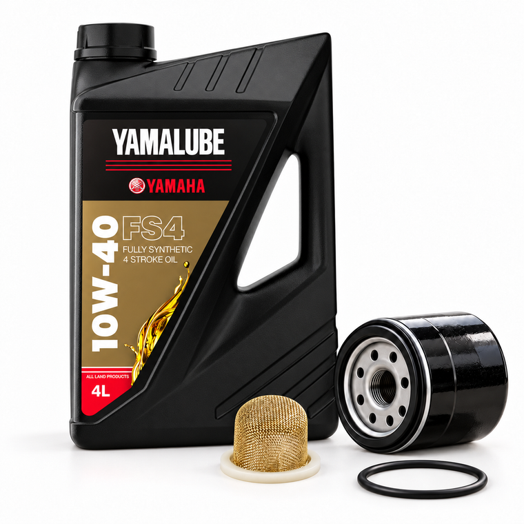 Yamaha Kodiak 450 2018-2027 Oil Service Kit FS4 10W40 4L Filter Strainer