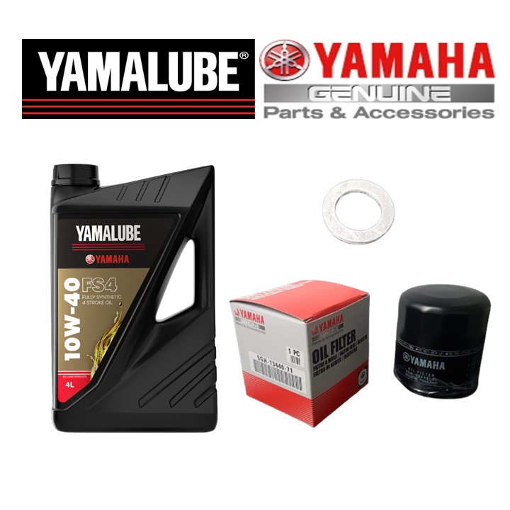 Yamalube Fully Synthetic Oil Service Kit -Yamaha YZF R1 00-06, R6 01-05