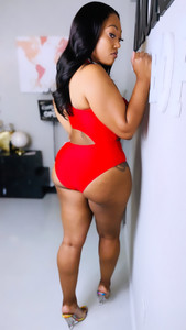 Sexy on the beach red swimsuit 